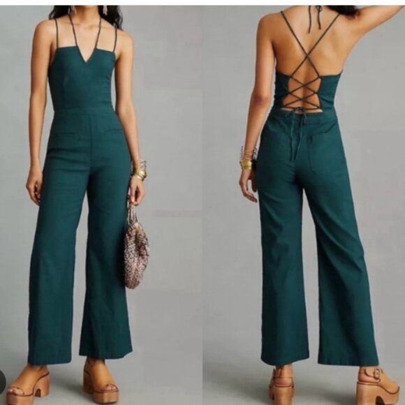 Maeve Pants - NWT Anthropologie Maeve The Colette Jumpsuit - dark teal